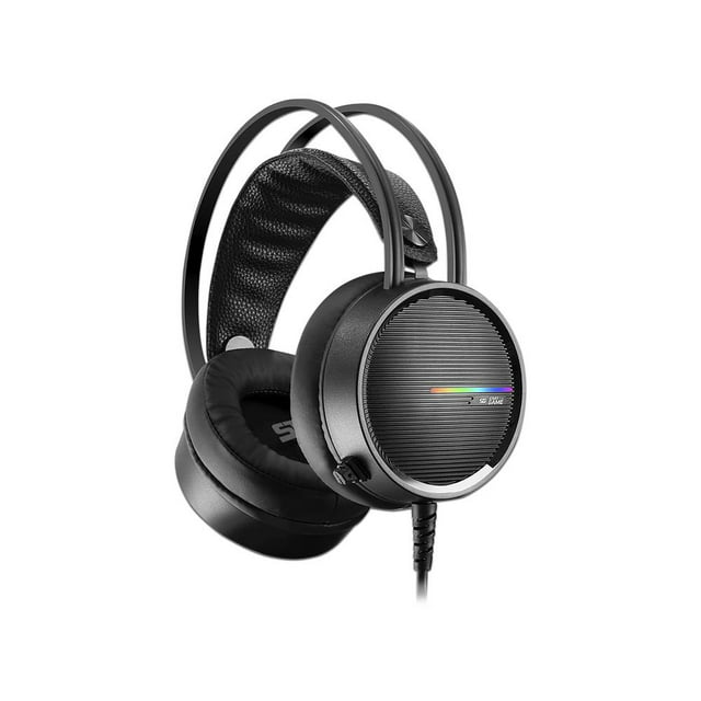 Audifonos Gamer Vorago HS-502 con micrófono 3.5 mm LED RGB Color Negro