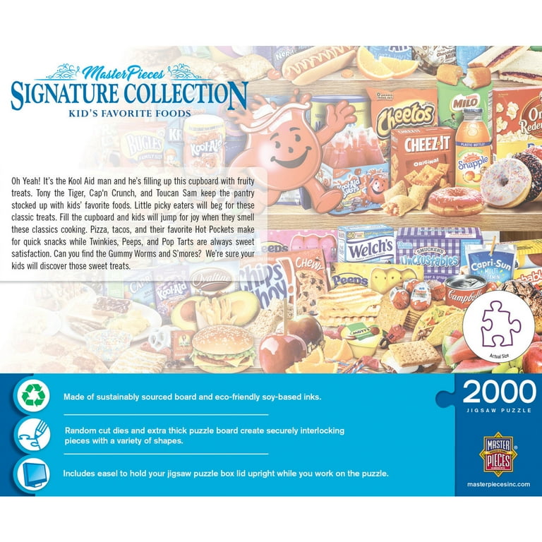 MasterPieces 2000 Piece Jigsaw Puzzle, Kids' Favorite Foods