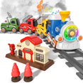 thumbnail image 1 of Set de tren MORECOLL con vapor, música y luces para niños pequeños, 1 of 7