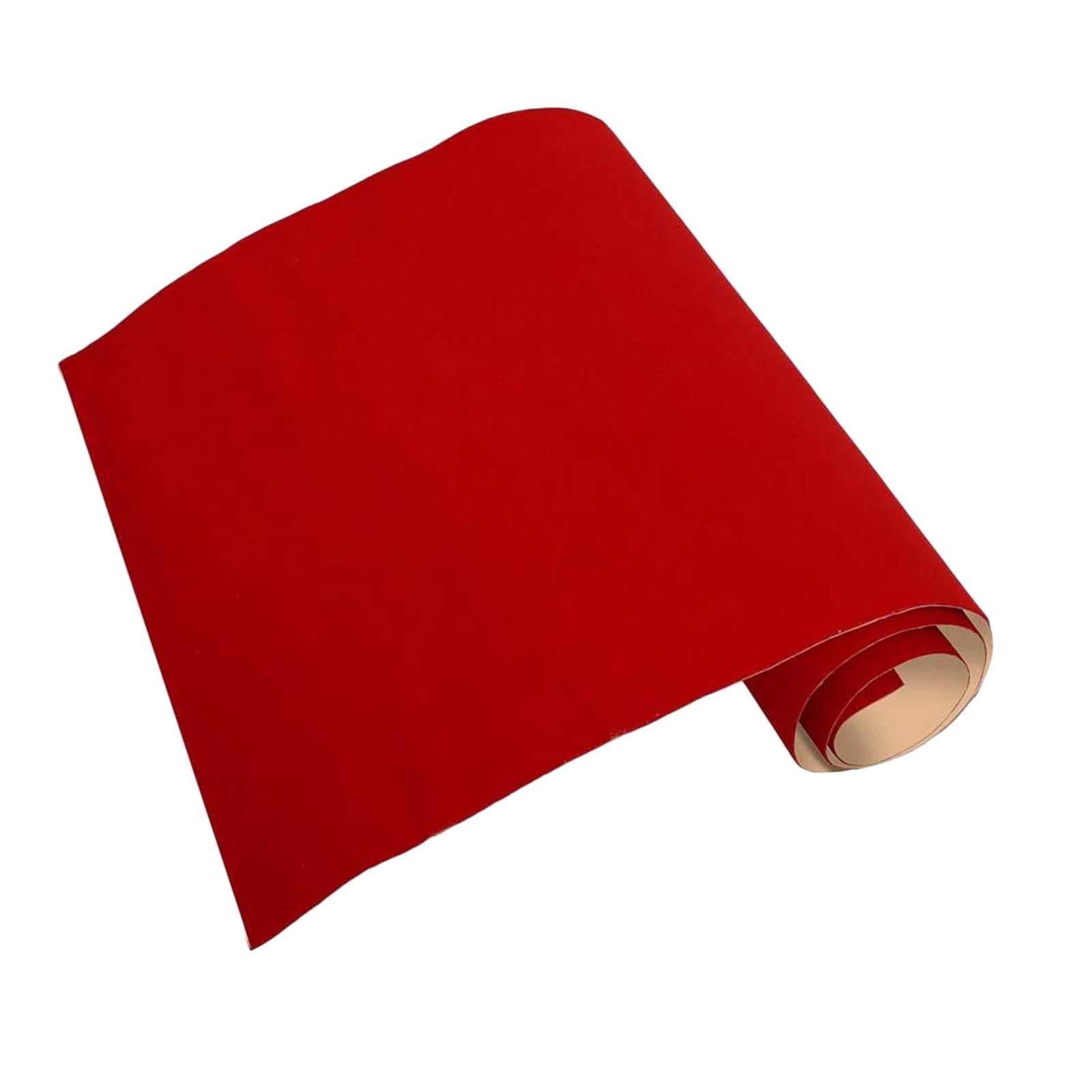 QccHieUs 4Pcs Back Self Adhesive Sheet Felt Velvet Velour Fabric Craft Sticker.
