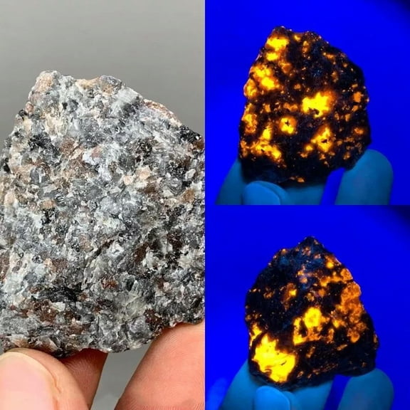 MATROOY Natural Raw Rough Yooperlite Tumble Fire Rocks Chakra Mineral Specimens Decor 1X