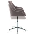 thumbnail image 5 of vidaXL Swivel Dining Chairs 2 pcs Taupe Fabric, 5 of 5