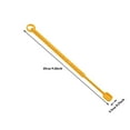 thumbnail image 2 of Silicone Stirring Spoon - Long Handle Coffee & Milk Tea Stirrer - Bar, Cocktail, Beverage Mixing Stick - Dishwasher Safe - Yellow, Blue, Green - 1PC, 2 of 2