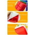 thumbnail image 7 of 2-Pack 1-Cup Silicone Freezer Trays with Lids - Leakproof Soup & Broth Containers for Freezing - BPA-Free Silicone Ice Cube Trays for Sauce, Baby Food & Leftovers, 7 of 7