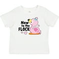 thumbnail image 3 of Inktastic New to the Flock Cute Baby Flamingo Boys or Girls Baby T-Shirt, 3 of 5