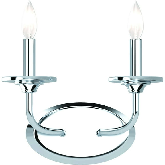 Volume Lighting  Aria 2-Light Indoor Polished Nickel Wall Mount