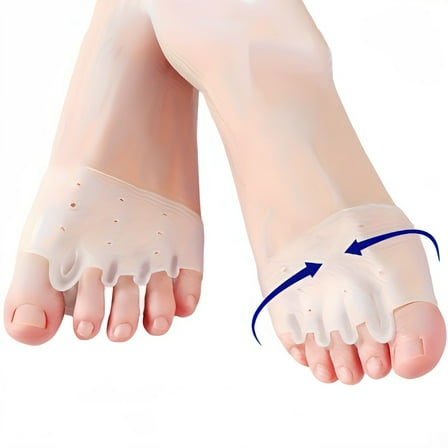 Silicone Toe and Forefoot Bunion Cushion with Toe Pad, Forefoot Pad, Toe Protector, 2 Count