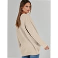thumbnail image 2 of Women's Long Sleeve V-Neck Button Down Cardigan Chunky Oversized Knit Open Front Trendy Sweater Outerwear, 2 of 4