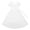 C7/White, variant on Afdoent Girls Dresses Solid Color Long Dress With With Ruffled Edges For Girls 7-8 Years