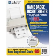Avery Customizable Name Badge Clips, 2.25" x 3.5", White, 12 Printable ...