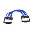thumbnail image 2 of 5 Bandas de resistencia de tubos Banda de estiramiento Portable Versátil Fitness Ejercicio Pulga Expador de techo de cuerda, para ejercicio de brazos en casa Azul, 2 of 8