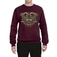 thumbnail image 2 of Wild Bobby, Biker Til I Die Live to Ride Motorcycle Cars and Trucks Unisex Crewneck Graphic Sweatshirt, Maroon, 3XL, 2 of 3