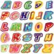 thumbnail image 1 of ZHAOCHENG Conjunto de 26 nuevos coloridos 26 letras pegatina de tela bordado jeans adhesivos parche decorativo con agujero de ruptura pegatina A - Z pegatina de letras en inglés, 1 of 4