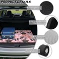 thumbnail image 6 of Bulopur Pink Halloween Cat Car Trunk Mat 29" x 39", Witch Black Cat Pumpkin Bow Print Cargo Liner, Waterproof Non-Slip Rear Cargo Mat for Women Drivers, 6 of 7