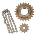 thumbnail image 1 of Juego de cadena de piñón de bicicleta eléctrica, cadena de piñón de bicicleta eléctrica Piezas de modificación de piñón de bicicleta eléctrica Juego de volante de cadena de piñón Diseño revolucionario, 1 of 8