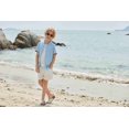 thumbnail image 5 of Arshiner Boys Knit Shirts Short Sleeve Button Down Shirt Vintage Fashion Casual Summer Beach Shirts for Kids 5-13 Years, 5 of 8