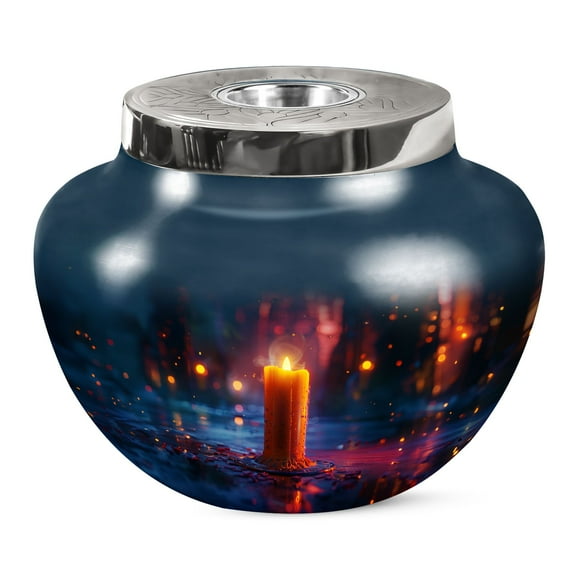 KARYLIZ Candle Urns For Women Human Ashes - Large Urns For Human Ashes Adult Man - Memorial Urn For Ashes - Decorative Urn For Ashes For Women - Burial Urns For Adult Human Ashes