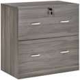thumbnail image 1 of Vinsetto Filing Cabinet with Drawers, File Cabinet with Lock Grey, 1 of 10