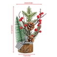thumbnail image 3 of Toystoory 1 pieza de Mini árbol de Navidad decoraciones artificiales de Navidad Festival árbol en miniatura hogar habitación adornos de Kits de decoración para fiestas, 3 of 6