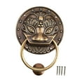 thumbnail image 4 of Lion Head Decorative Door Kinker Puerta Hardware Hardware Antiguo de bronce Descanado de la puerta retro para el gabinete Oficina de 5 pulgadas, 4 of 8