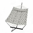 thumbnail image 1 of Outdoor Double Hammock Set,2 Person Outdoor Hammock with Stand & Pillow,450 lbs Capacity, Weather-Resistant, Balance Rope for Outdoor Patio Backyard Poolside, 1 of 7