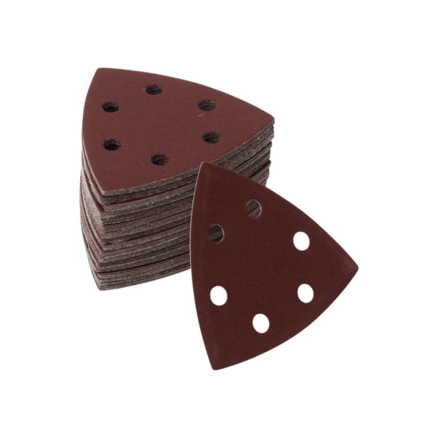 Papel de lija para mouse sander Unique Bargains, almohadillas de 90x90mm, rojas, 80 piezas, grano 400, molienda y pulido para automóviles