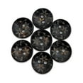thumbnail image 1 of Minnieouse 100 piezas de botones de , pintura de flores de agujeros, manualidades DIY para manualidades Accesorios de disfraces Negro, 1 of 6