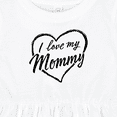 thumbnail image 4 of Inktastic I Love My Mommy in Black Chalk Heart Girls Baby Dress, 4 of 5