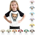 thumbnail image 2 of ShiShine Toddler Boy Girls Short Sleeve Tee Tops Cute Print Crewneck T Shirts Summer Clothes Size 3-14T, 2 of 8
