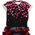thumbnail image 4 of QIPOPIQ T-Shirts Vintage pour Femmes Mode Décontractée Col Rond Manches Courtes T-Shirt Imprimé Top Liquidation, 4 of 5