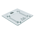 thumbnail image 1 of Bascula  Bloosom Corporal Para Baño De 180kg Ultra Delgada Color Transparente, 1 of 3