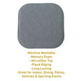 thumbnail image 5 of Alexis Memory Foam No Slip Back 16 x 16 Chair Pad Cushion 12 Pack - Blue-Gray, 5 of 7