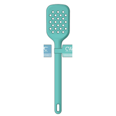 Cook With Color Teal 12 Inch Silicone Slotted Spoon