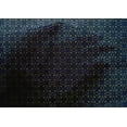 thumbnail image 4 of oneOone Cotton Silk Navy Blue Fabric Diamond & Triangle Shape Geometric Sewing Fabric by The Yard Printed DIY Clothing Sewing Supplies 42 Inch Wide, 4 of 4