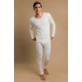 thumbnail image 4 of Men's Cottonique M17705 Latex Free Organic Cotton Thermal Shirt (Natural XL), 4 of 5