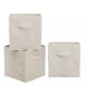 thumbnail image 1 of Caja de almacenamiento de ropa plegable BLOSOOM Juego de 3 beige, 1 of 4