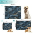 thumbnail image 3 of Qxltty Dark Blue Gilt Marble Cat litter Pads Pet Set of 3 Diaper Mats Center Anti-leakage Layer Absorbent Soft and Comfortable, 3 of 7