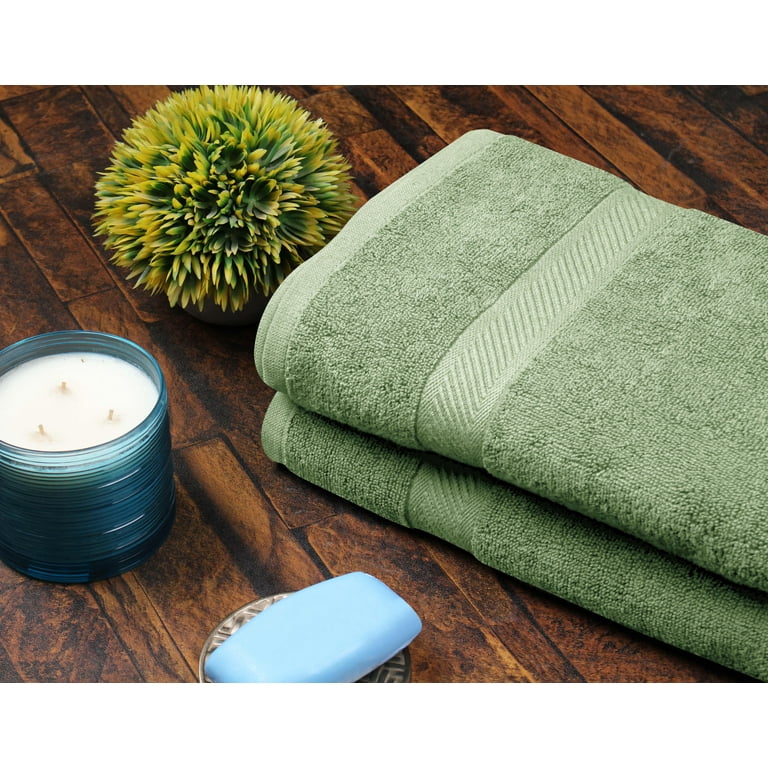 Set of 2 Spa Green Linen Waffle Hand Towels Washed - LinenMe