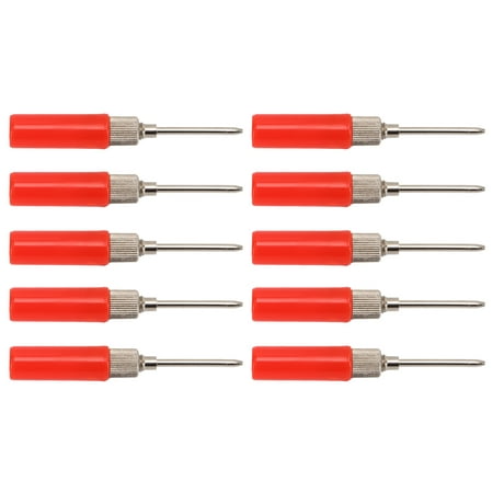 

Test Probe Pins Strong Lightweight Non Destructive Rustproof Compact 10pcs Insulation Needle For Voltage Detection For Multimeter Red Black