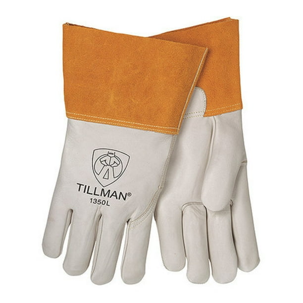 TILLMAN 1350L MIG Welding Gloves, Cowhide Palm, L, PR