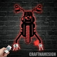 thumbnail image 3 of Craftnamesign Motocross Biker Metal Key Holder, Home Decorative Key Holder, Metal Coat Rack, 3 of 5