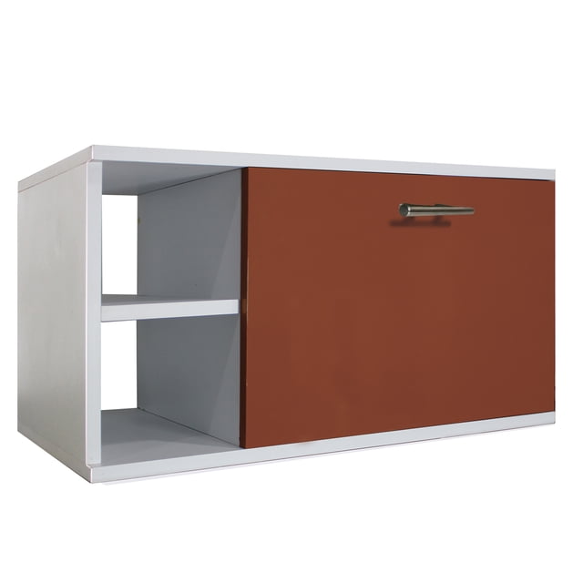 Gabinete Baño Moderno Ensamblado Mdf Elegante Vinil Cafe