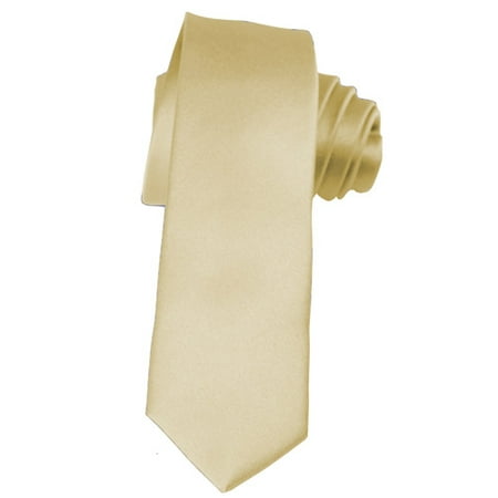 - Skinny Champagne Ties by K. Alexander 2 Inch Solid Mens Neckties