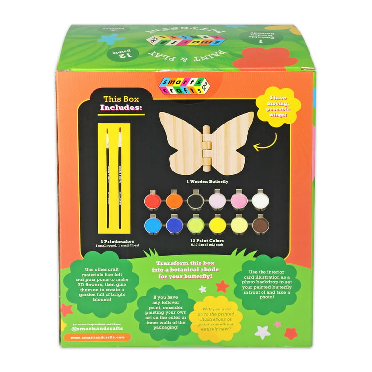 Butterfly ornament kit, painting kit for kids, painting kit for adults –  jillmakes