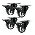 thumbnail image 1 of Ruedas de placa plana de 4 piezas, ruedas de ruedas silenciosas con rodamientos dobles de gran capacidad de carga de 2 pulgadas, 1 of 5