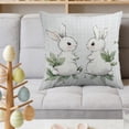 thumbnail image 1 of Uuiauoio Easter Pillow Covers Bunny Throw Pillow Covers 18 x 18 Inch Easter Spring Decoration Rabbit Cushion Case for Bedroom Sofa CouchEaster Holiday Festivals Home Decor, 1 of 6