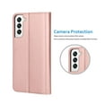 thumbnail image 6 of Galaxy S22+ 6.6" Case, Galaxy S22+ 6.6" Wallet Case, Galaxy S22+ 6.6" Leather Case, Tekcoo PU Leather Folio Flip Cover Magnetic Closure TPU Shockproof Protective Case Kickstand Strap -Rose Gold, 6 of 11