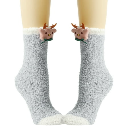 

Utoimkio Womens Christmas Socks Size 7-9 On Sale Women Christmas Medium Tube Knee Socks Striped Garter Cute Accessories Christmas Party
