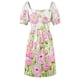 thumbnail image 5 of Vestido rosa ranúnculus buttercup field de manga corta vestidos de mujer vestido de noche vestido largo de mujer, 5 of 6