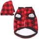 thumbnail image 2 of Road Dog Coat Camisa a Cuadros para Perros Sudadera con Capucha Ropa de Invierno para Perros de Estilo británico para Perros pequeños, medianos y Grandes Sailing Electrónica, 2 of 5